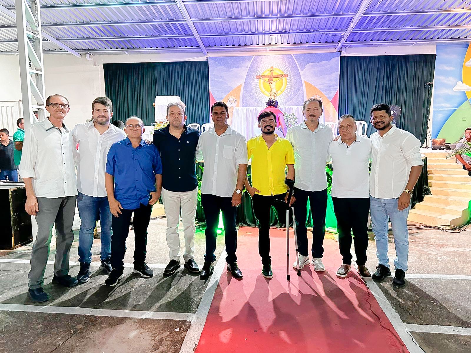 Vereadores participam do novenário em louvor a Nossa Senhora de Fáima, padroeira do distrito de Gergelim